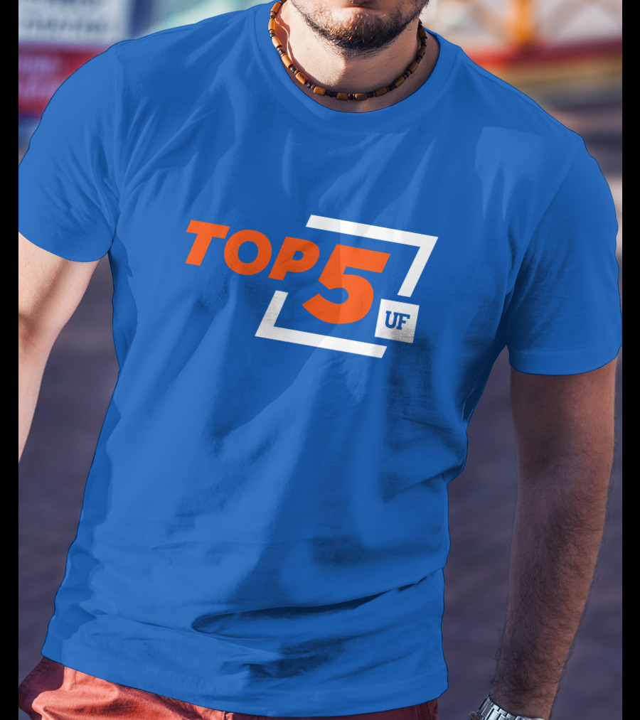 Top 5 UF University Florida Gators Elite Ranking Achievement T-Shirt