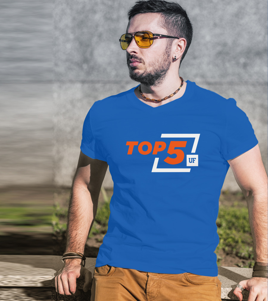 Top 5 UF University Florida Gators Elite Ranking Achievement T-Shirt