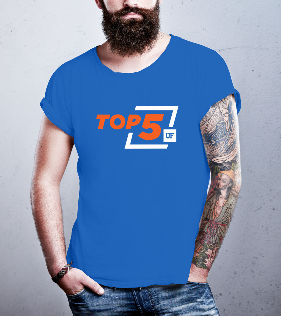 Top 5 UF University Florida Gators Elite Ranking Achievement T-Shirt