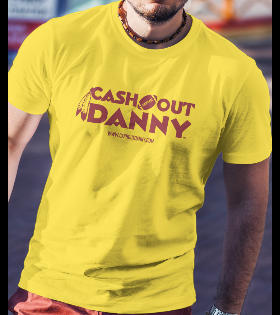 Cash Out Danny Www.cashoutdanny.com Football Feathers Logo Merch Sell T-Shirt