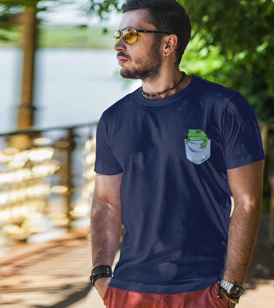 Jenna Lynn Meowri Frog In Pocket T-Shirt