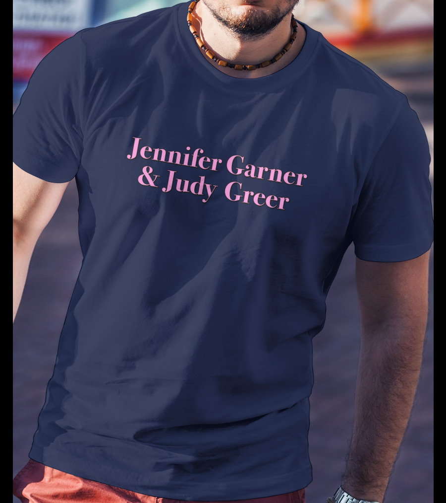 Super Yaki Jennifer Garner And Judy Greer Navy T-Shirt