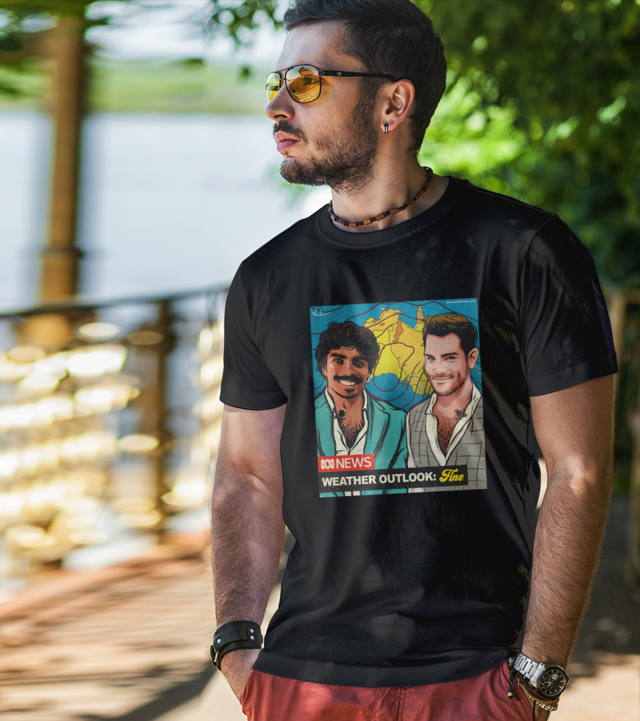 ABC News Weather Outlook Fine Nate Byrne Tony Armstrong T-Shirt