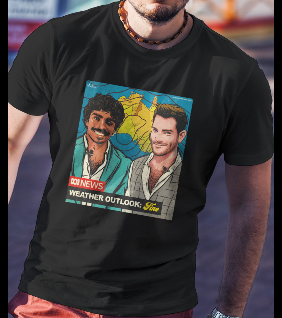 ABC News Weather Outlook Fine Nate Byrne Tony Armstrong T-Shirt