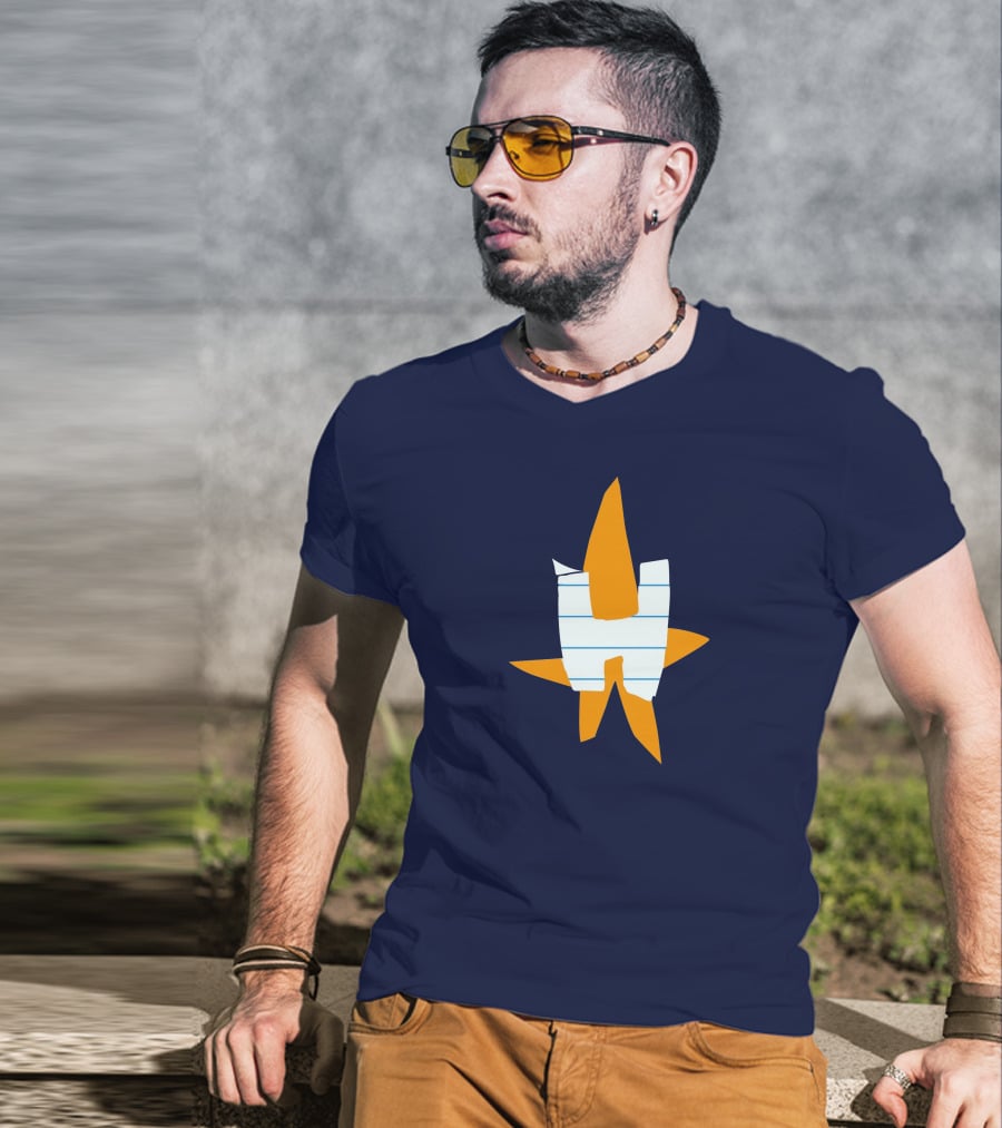 Jared Hollier Good Luck Charm Houston Astros Star T-Shirt