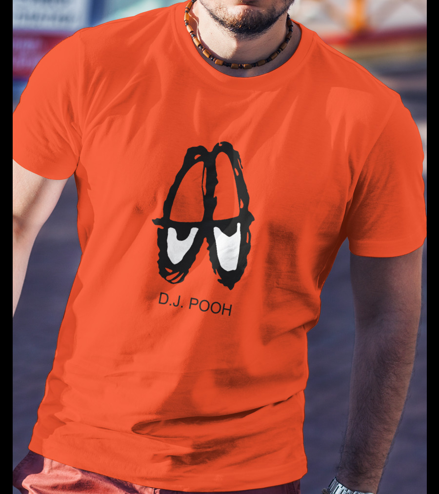 D.J. Pooh Orange Shoes T-Shirt
