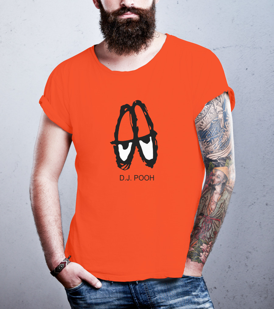D.J. Pooh Orange Shoes T-Shirt