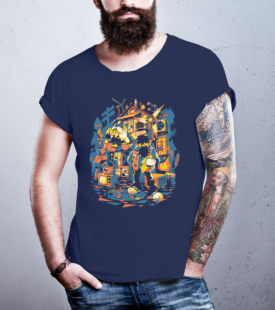 Adventure Bound Eastward Fangamer Video Game Art Retro Style Journey T-Shirt