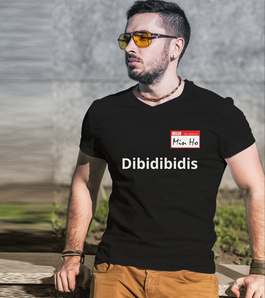 Dibidibidis Hello My Name Is Minho Shinee T-Shirt