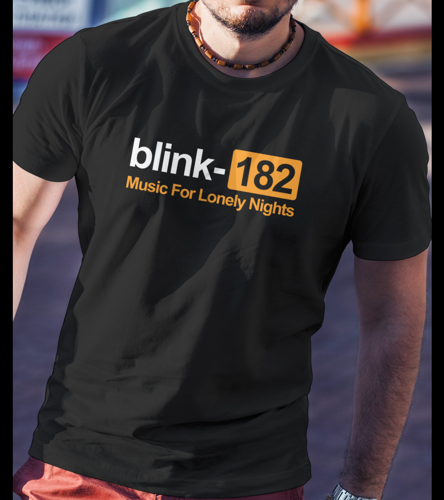 Blink-182 Music For Lonely Nights Nostalgic Alternative Rock Vibes T-Shirt