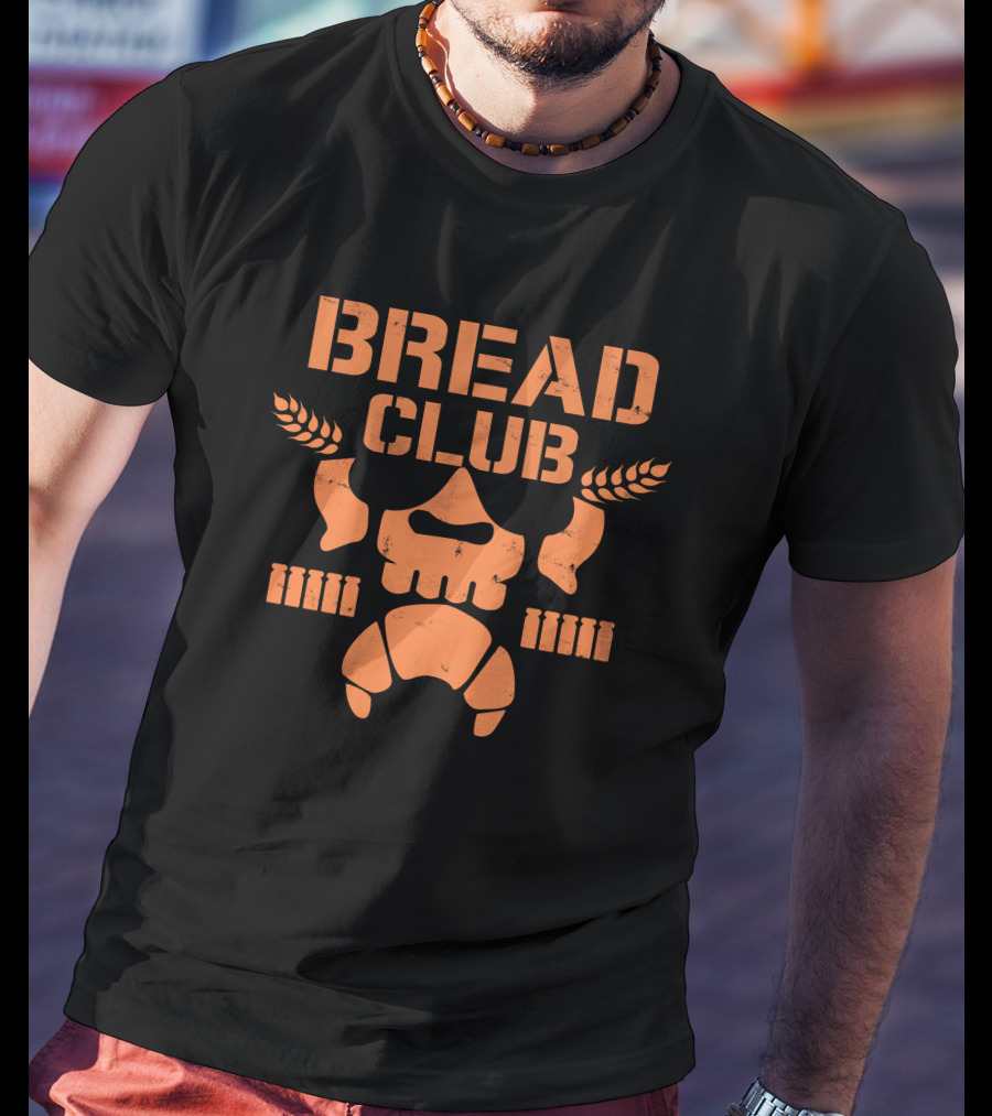 Bread Club Skull Bread Satoshi Kojima T-Shirt