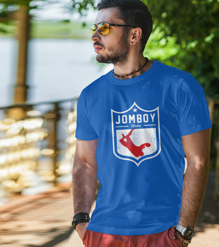 Jomboy Media Merch Thicc Six New Logo NFL Shield T-Shirt