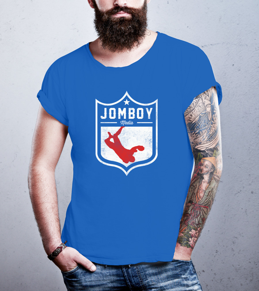 Jomboy Media Merch Thicc Six New Logo NFL Shield T-Shirt