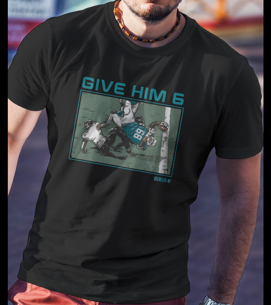 Give Him 6 Robert Hunt Football NFLPA T-Shirt