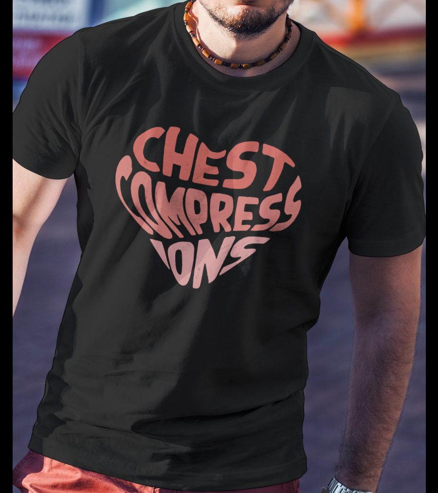 Doctor Mike Shop Heart-Shaped Chest Compressions T-Shirt