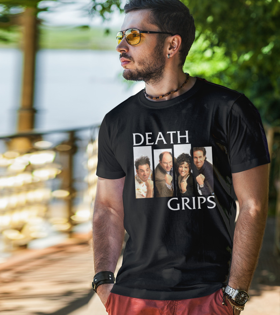 Death Grips Seinfeld Crossover Characters Fist Pose T-Shirt