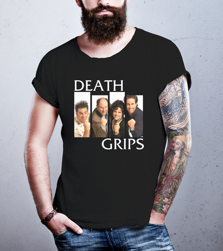 Death Grips Seinfeld Crossover Characters Fist Pose T-Shirt
