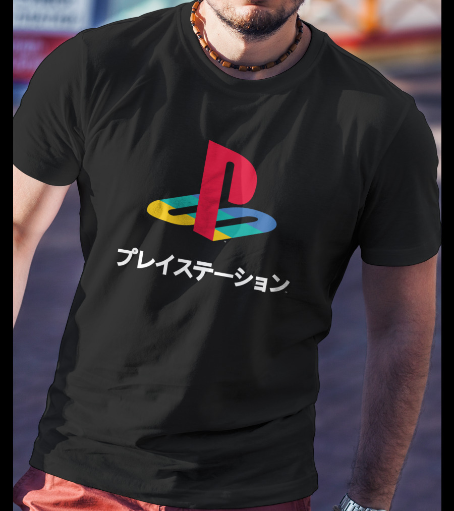 Cory Barlog Playstation Logo Japanese T-Shirt