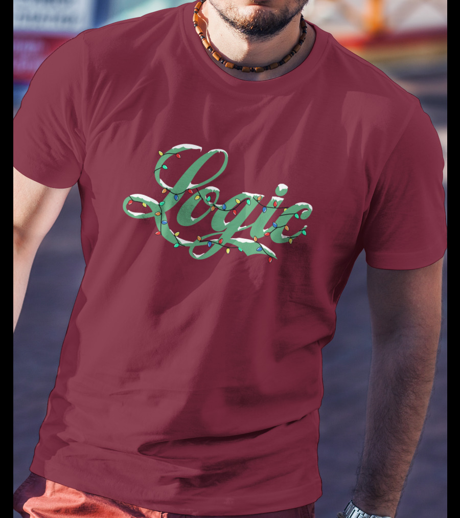 Logic Merch Holiday Lights Script Collection T-Shirt