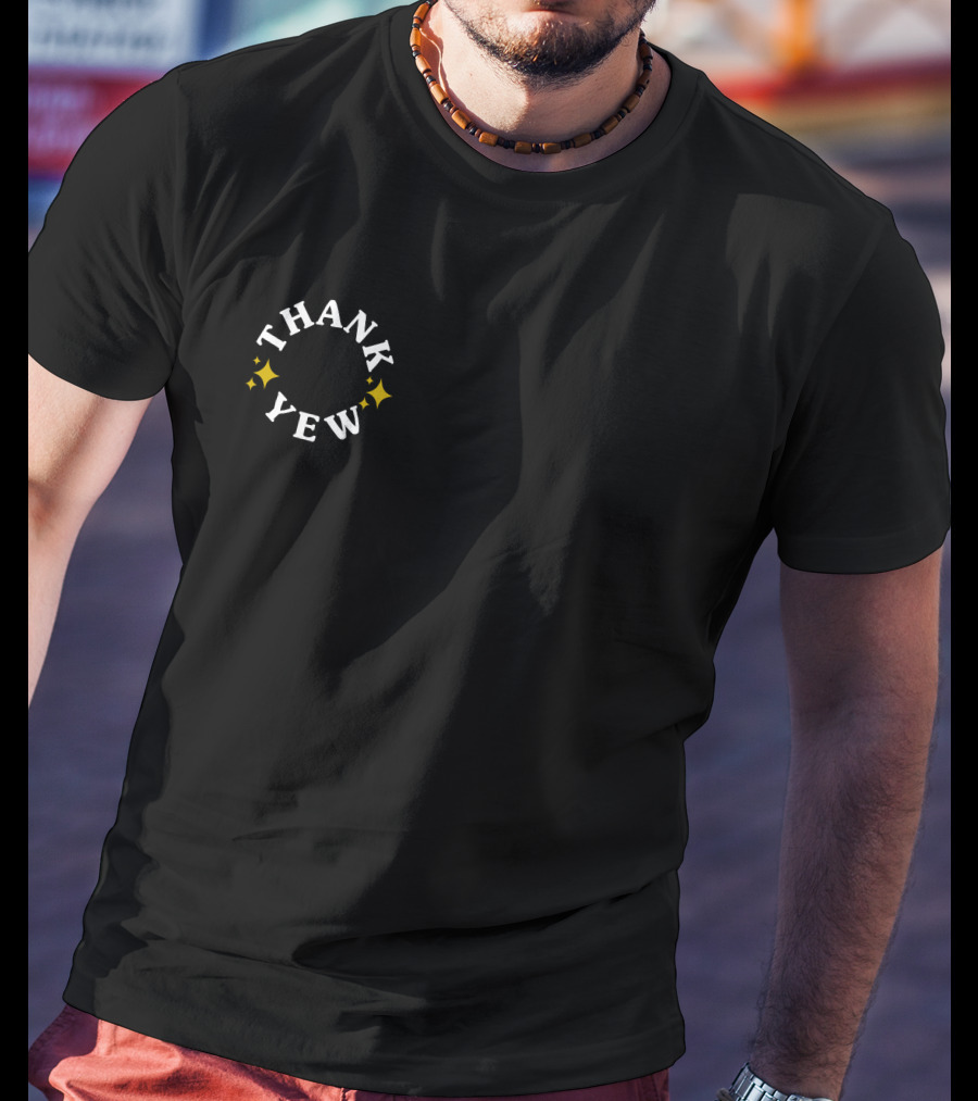 Josh Zilberberg Thank Yew Circle With Stars T-Shirt