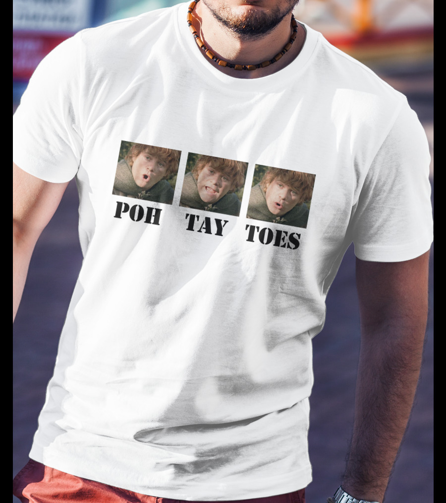POH TAY TOES Samwise Gamgee Lord Of The Rings T-Shirt