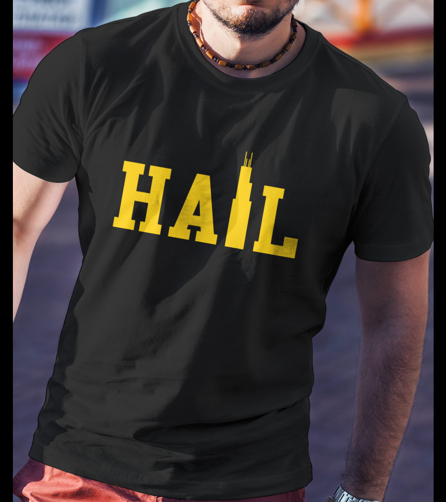 Jim Harbaugh Hail Skyline T-Shirt