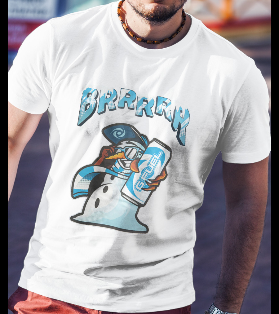 G Fuel Brrrrr Snowman Energy Drink Winter Theme Meta Threads T-Shirt