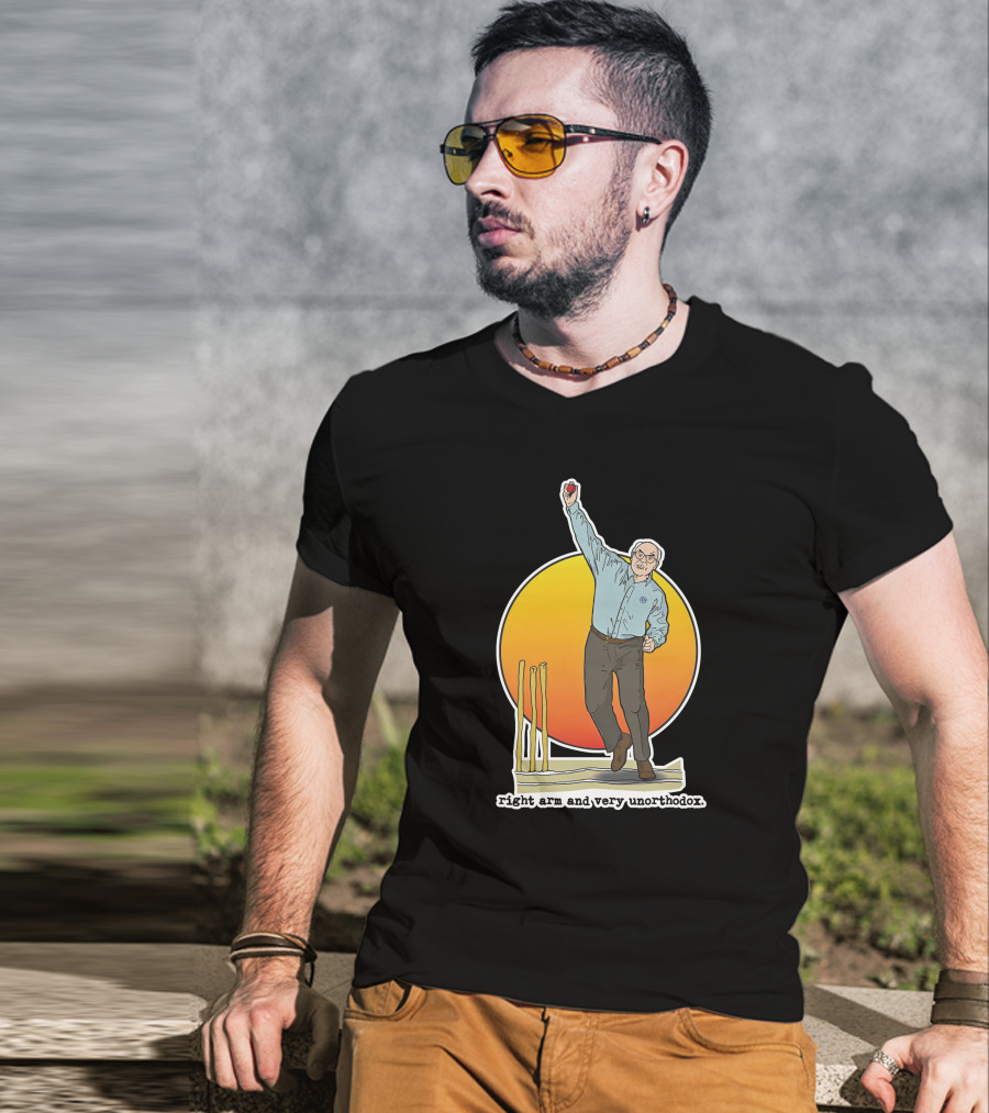 Right Arm And Very Unorthodox Bowling Stumps T-Shirt
