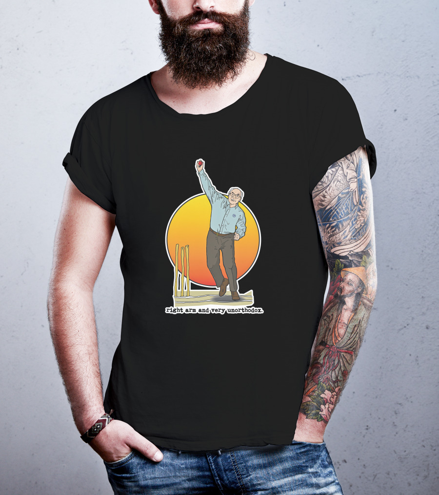 Right Arm And Very Unorthodox Bowling Stumps T-Shirt