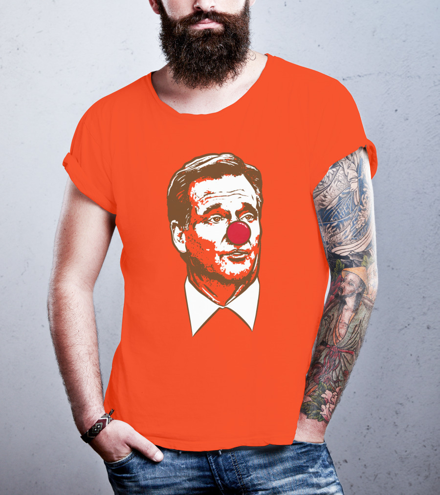 Cle Clown NFL Roger Goodell Red Nose Satire T-Shirt