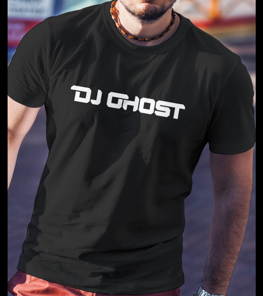 DJ Ghost Merch DJ Ghost Text T-Shirt