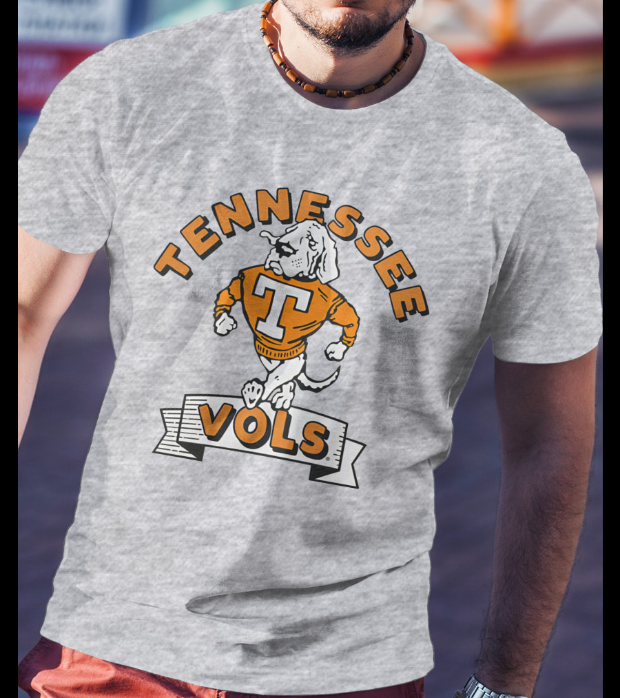 Chris Lofton Tennessee Vols Vintage Smokey Mascot Homefield T-Shirt