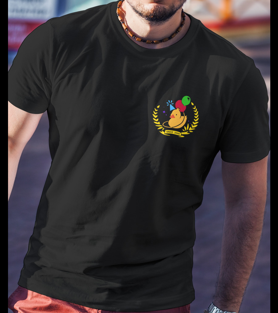Quackity Merch Birthday Since 2000 Duck Balloons T-Shirt