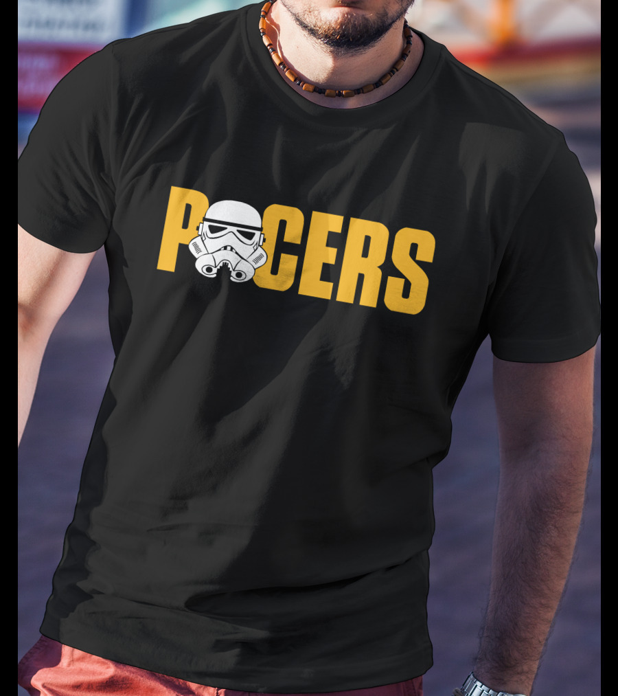 Pacers Stormtrooper Helmet Crossover T-Shirt