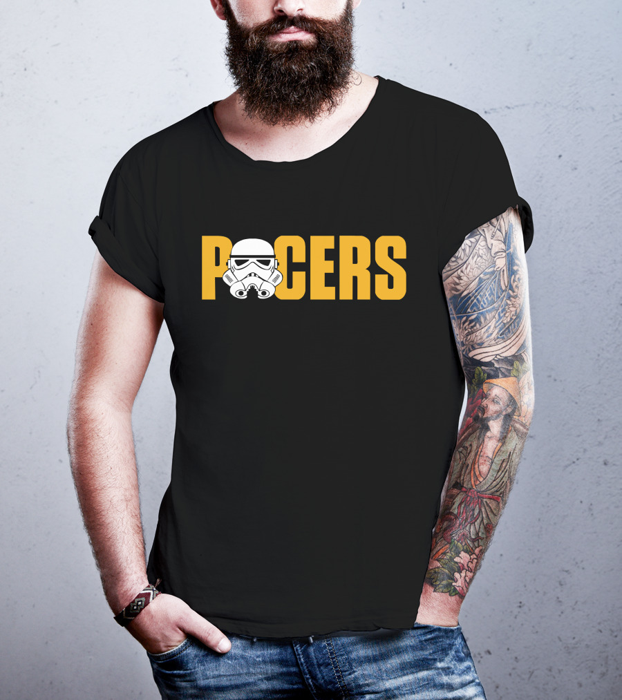 Pacers Stormtrooper Helmet Crossover T-Shirt