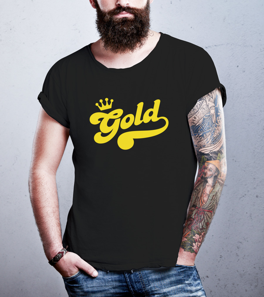 Lamar Jackson Gold Funko Crown T-Shirt