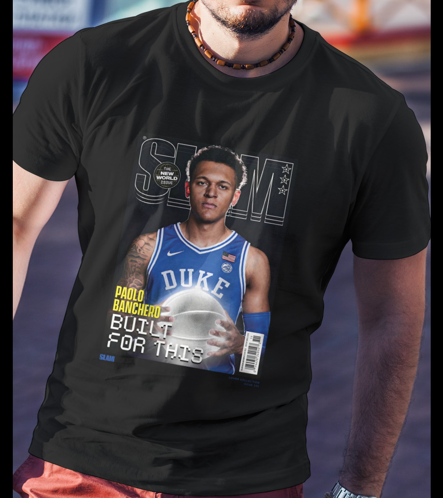 Slam Cover Paolo Banchero Duke Built For This New World Issue T-Shirt