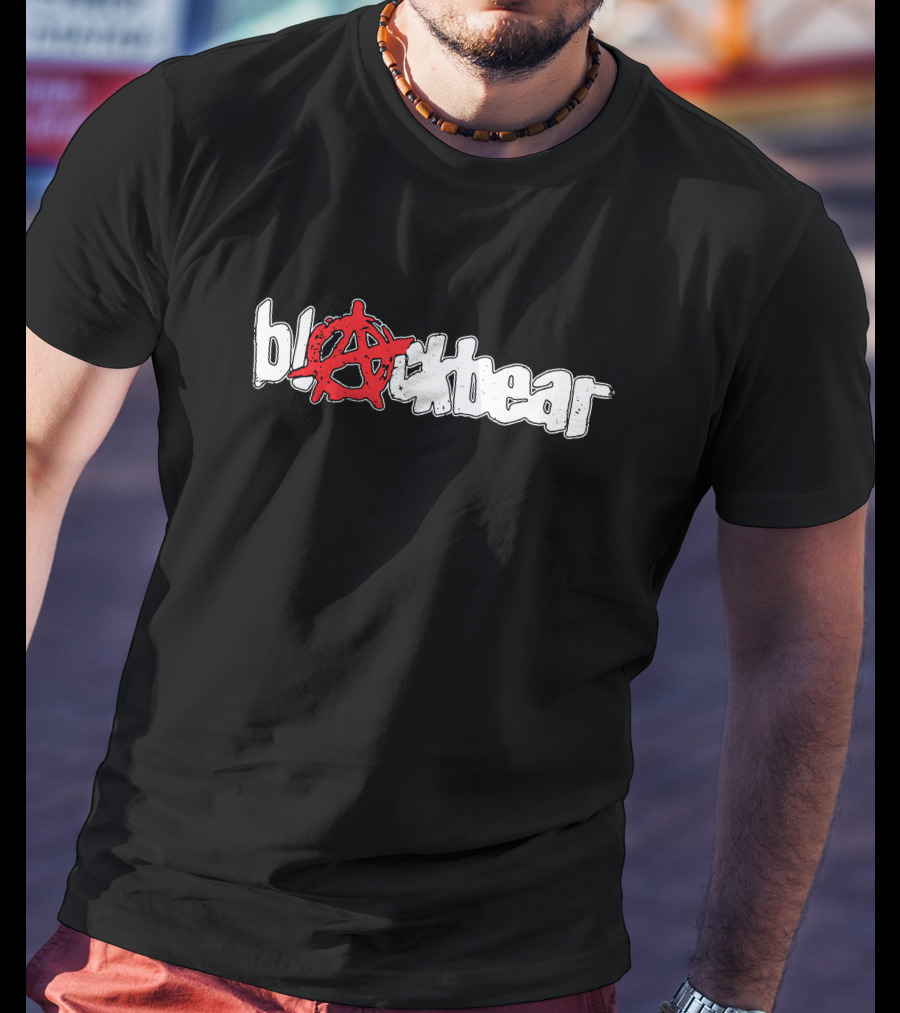 Blackbear Anarchy Logo Graffiti Style Text Red T-Shirt