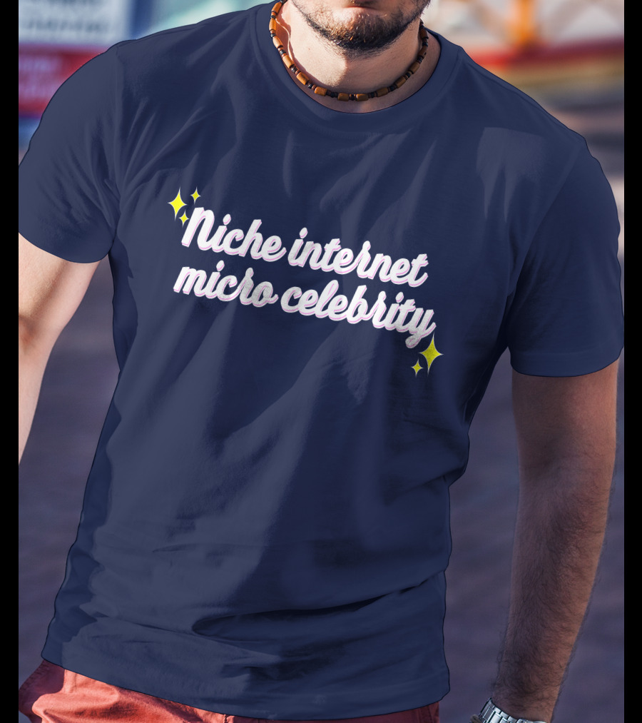 Niche Internet Micro Celebrity Srishtigargg Sparkling Text T-Shirt