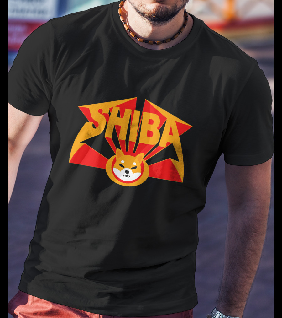 SHIBA Decentralized Merch Rockstar Shiba Steven Cooper T-Shirt