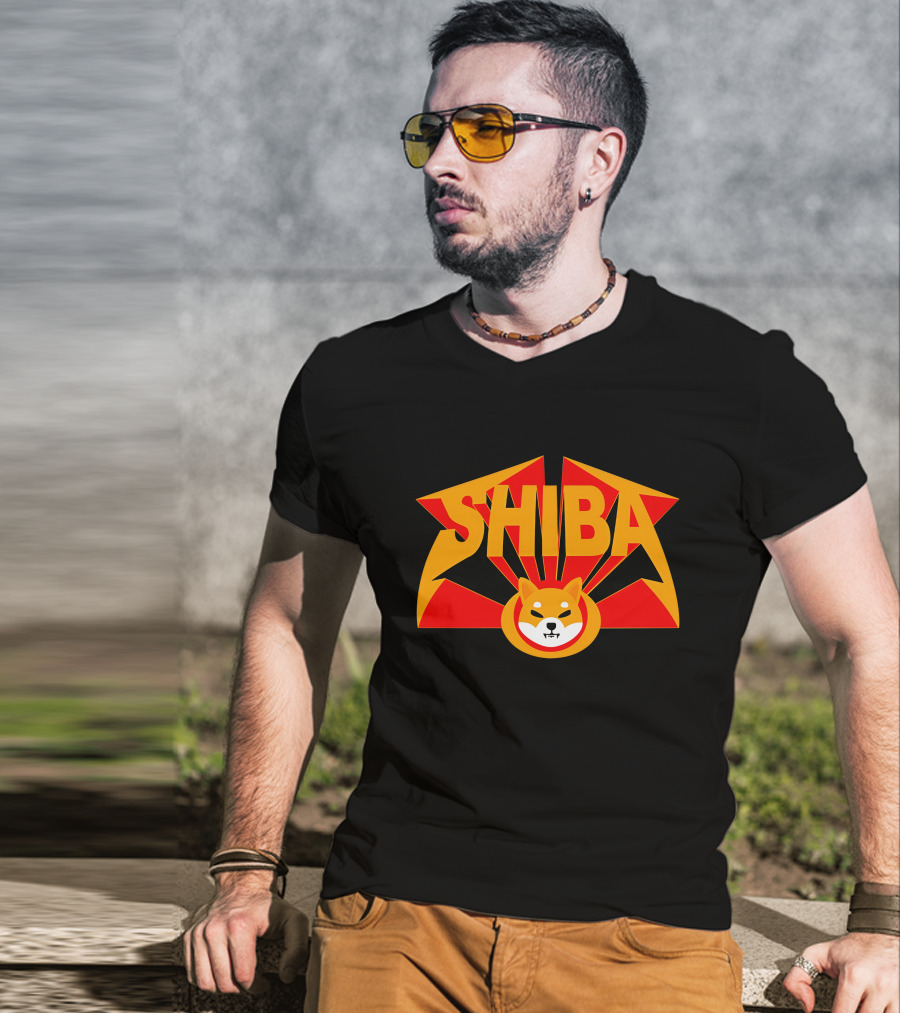 SHIBA Decentralized Merch Rockstar Shiba Steven Cooper T-Shirt