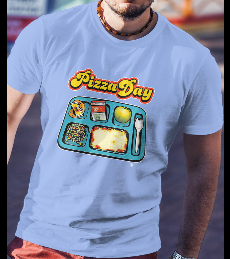 Super 70s Sports Store S7s Pizza Day Lunch Tray T-Shirt