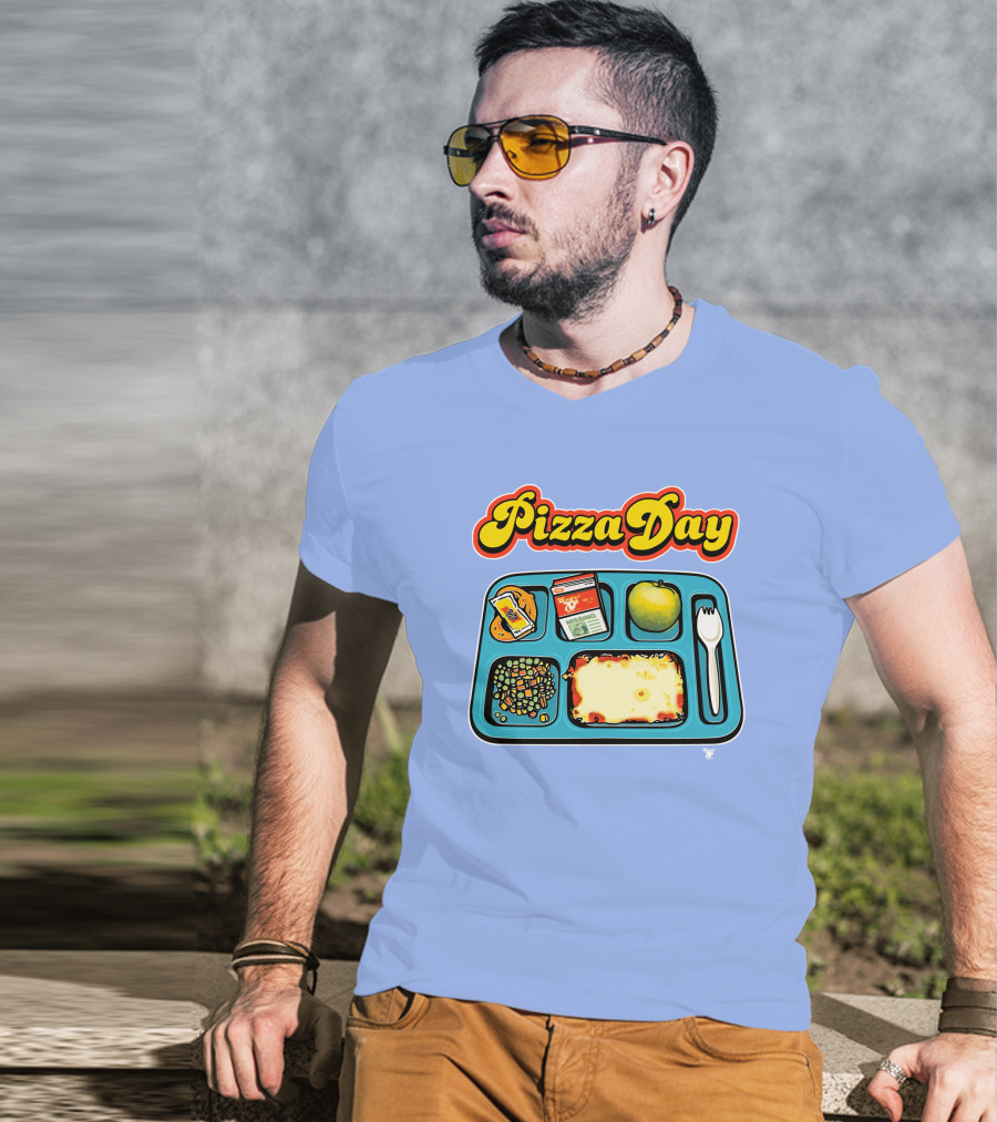 Super 70s Sports Store S7s Pizza Day Lunch Tray T-Shirt