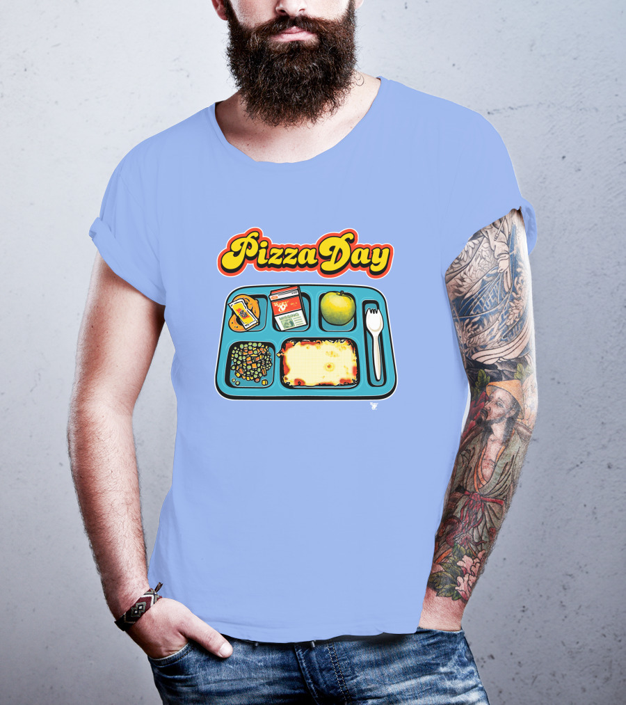 Super 70s Sports Store S7s Pizza Day Lunch Tray T-Shirt