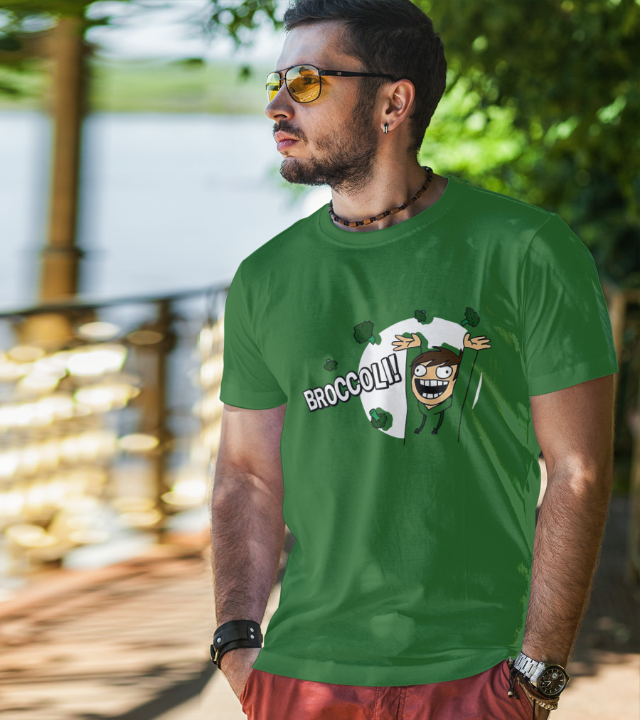 Eddsworld Broccoli Enthusiastic Character T-Shirt
