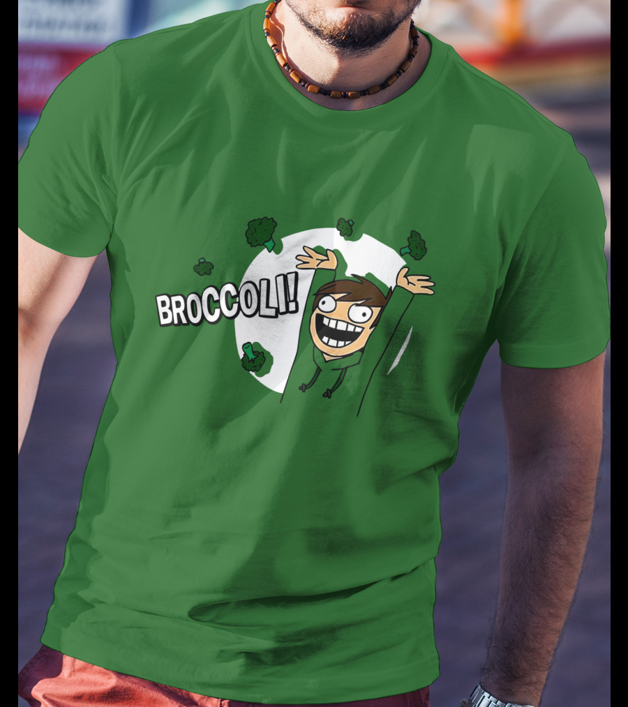 Eddsworld Broccoli Enthusiastic Character T-Shirt