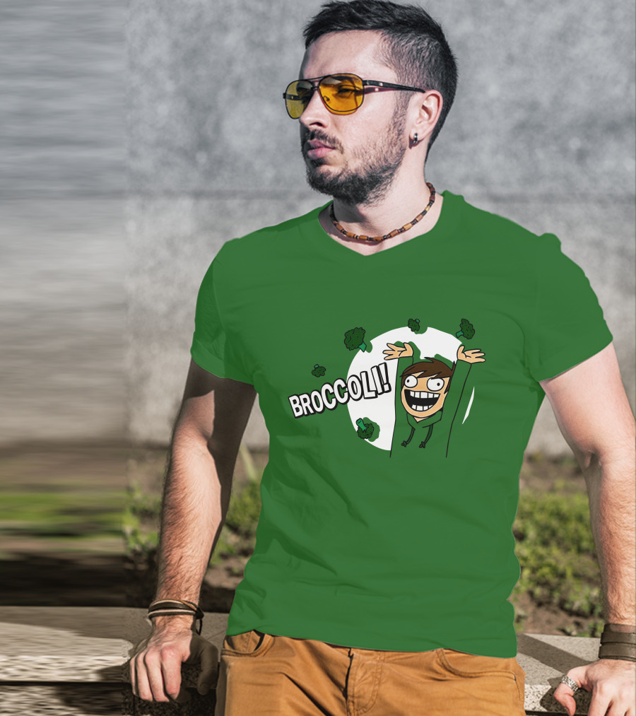 Eddsworld Broccoli Enthusiastic Character T-Shirt