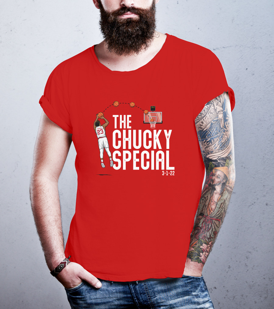 Chucky Hepburn The Chucky Special Basketball Shot 3-1-22 The Players Trunk Merch T-Shirt