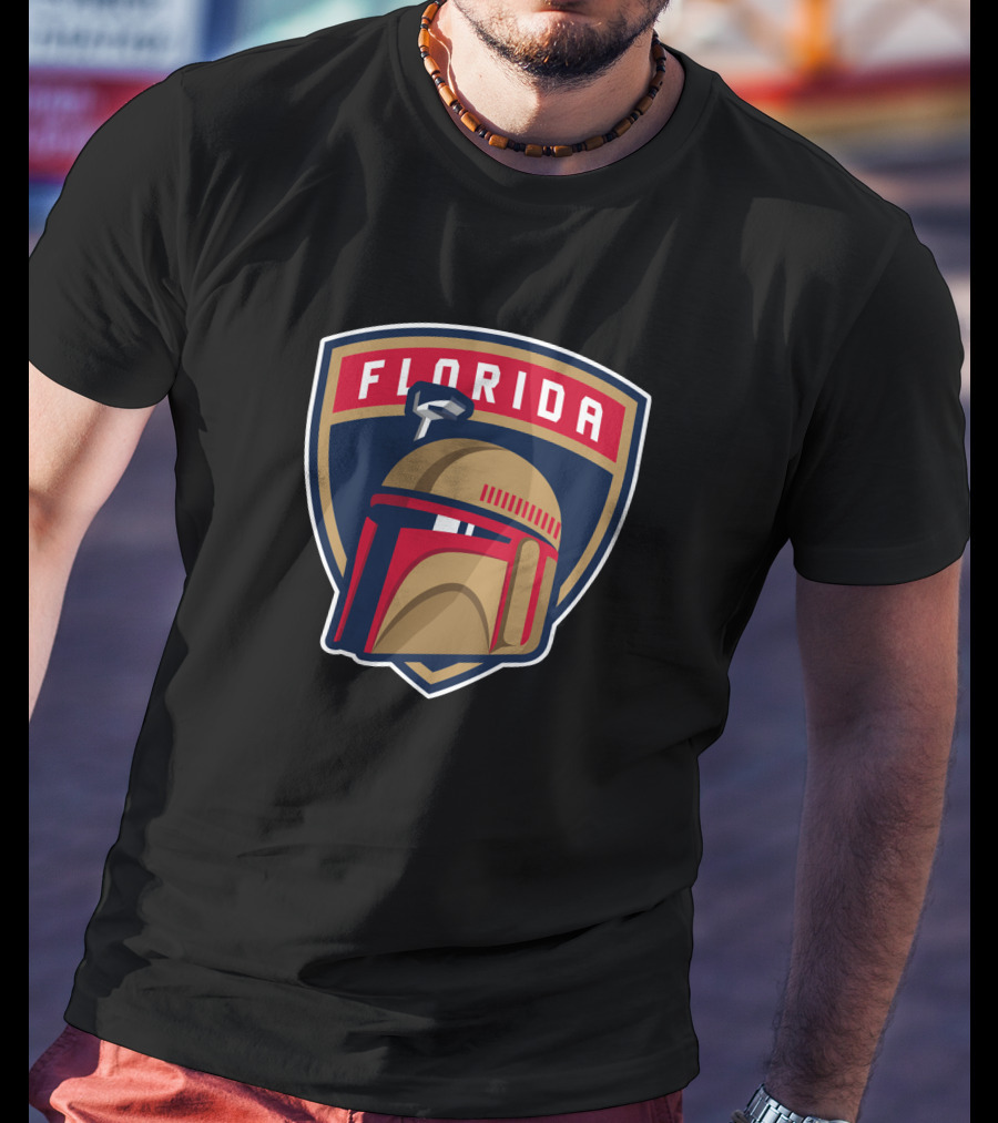 Boba Fett Florida Panthers Crossover T-Shirt