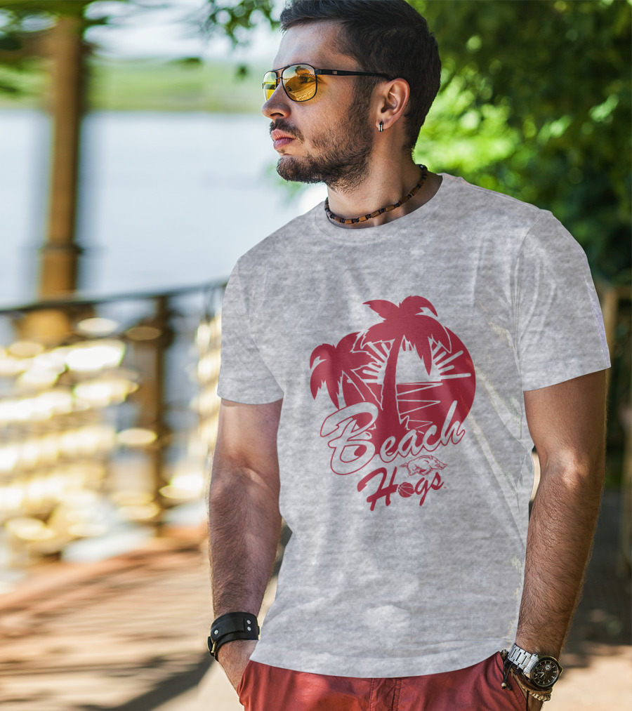 Eric Musselman Beach Hogs Arkansas Razorback Tampa T-Shirt